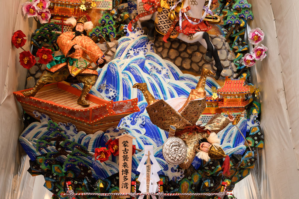 博多リバレイン・飾り山笠表の写真