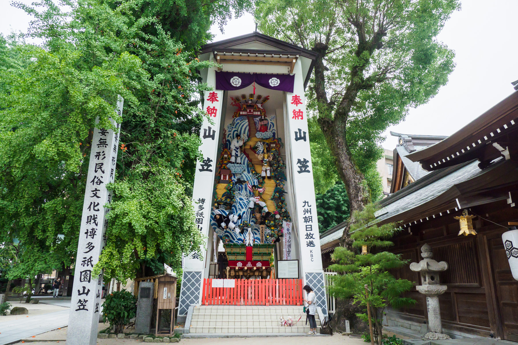 博多祇園山笠・櫛田神社の飾り山笠の写真