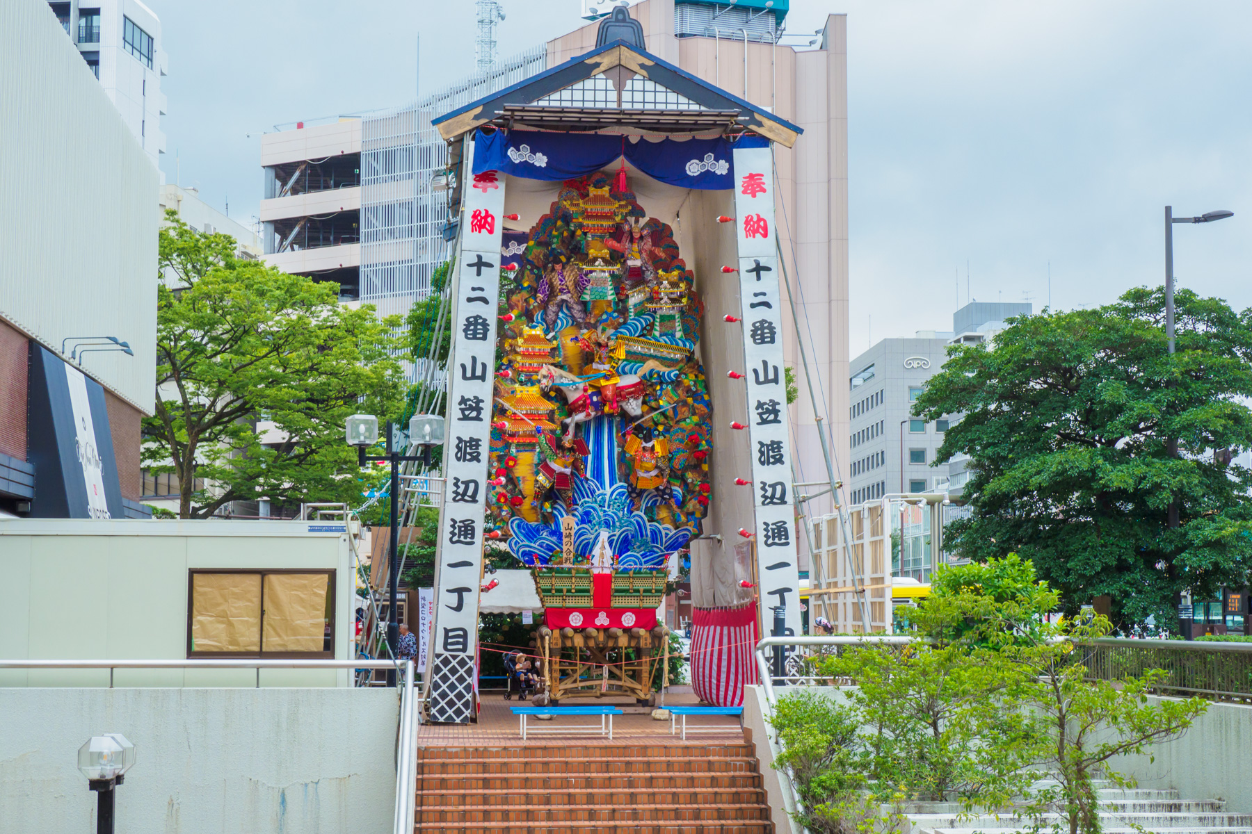 博多祇園山笠・渡辺通一丁目の飾り山笠の写真