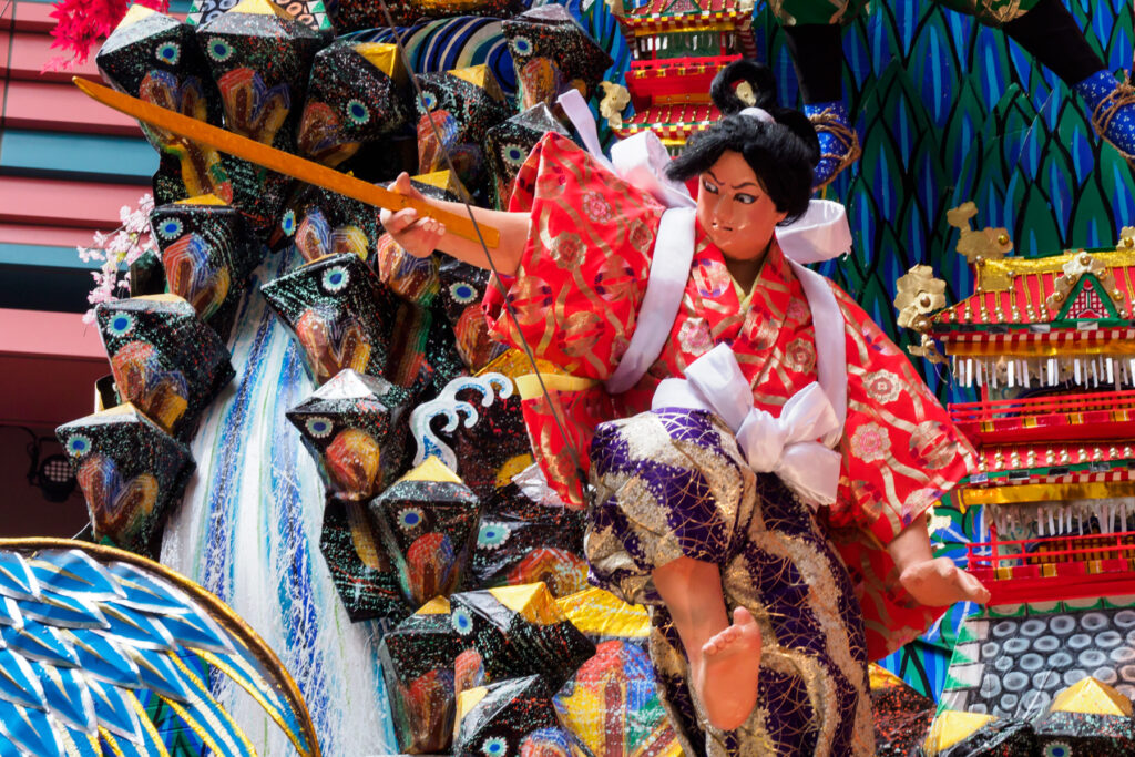 博多祇園山笠・キャナルシティ博多の飾り山笠の写真