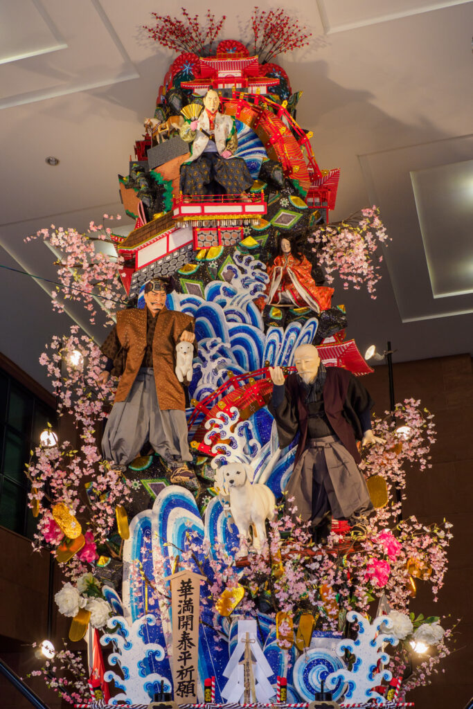 博多祇園山笠・東流の飾り山笠の写真