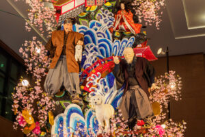 博多祇園山笠・東流の飾り山笠の写真