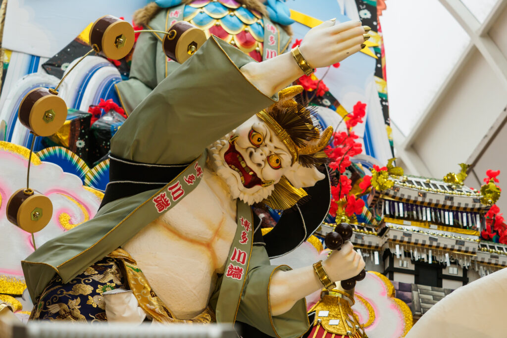 博多祇園山笠・上川端通の飾り山笠の写真