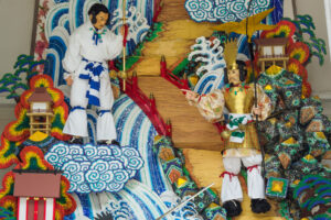 博多祇園山笠・櫛田神社の飾り山笠の写真