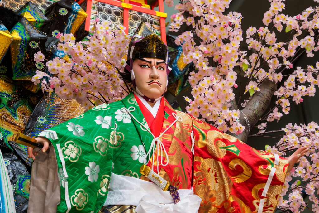 博多祇園山笠・博多リバレインの飾り山笠の写真
