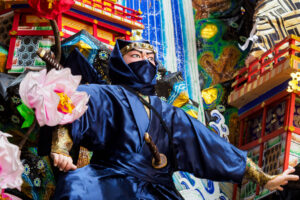 博多祇園山笠・博多リバレインの飾り山笠の写真
