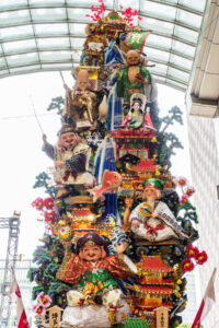 博多祇園山笠・博多リバレインの飾り山笠の写真
