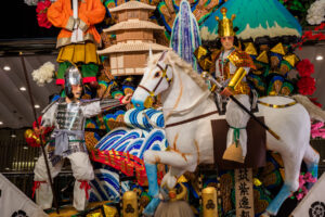 博多祇園山笠・ソラリアの飾り山笠の写真