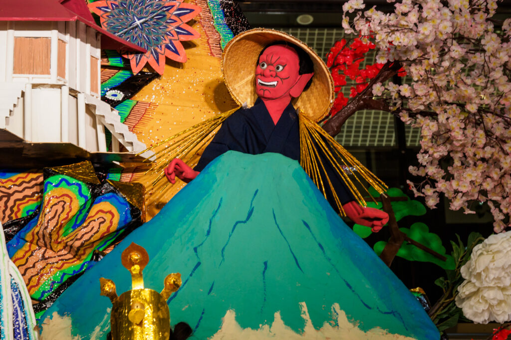 博多祇園山笠・ソラリアの飾り山笠の写真