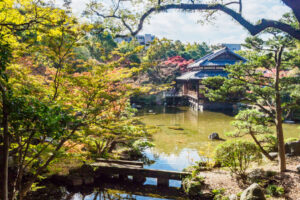 友泉亭公園の紅葉の写真