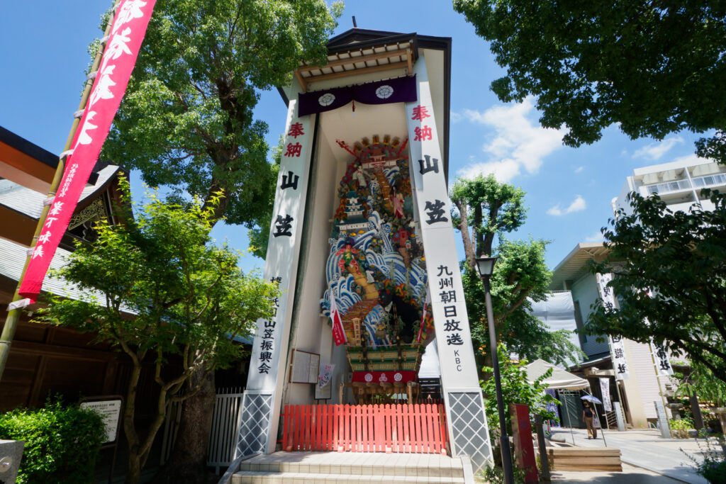 博多祇園山笠・櫛田神社の山笠の写真