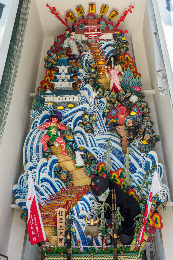 博多祇園山笠・櫛田神社の山笠の写真