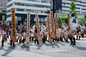 博多祇園山笠・集団山見せ 恵比須流の写真