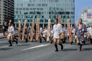 博多祇園山笠・集団山見せ 恵比須流の写真