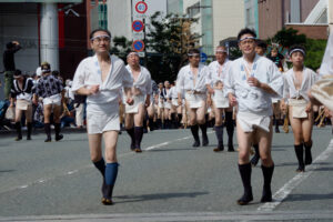博多祇園山笠・集団山見せ 恵比須流の写真