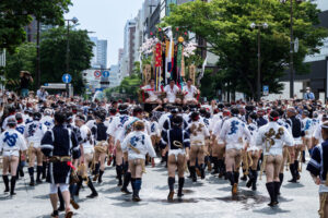 博多祇園山笠・集団山見せ 恵比須流の写真