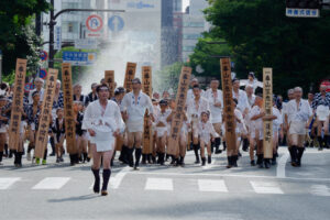 博多祇園山笠・集団山見せ 恵比須流の写真