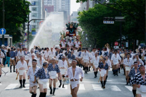 博多祇園山笠・集団山見せ 恵比須流の写真