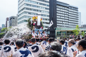博多祇園山笠・集団山見せ 大黒流の写真