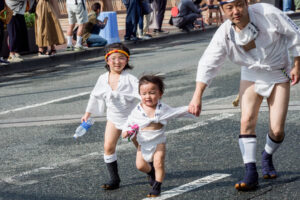 博多祇園山笠・集団山見せ 千代流の写真