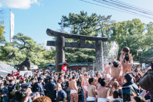 筥崎宮の玉せせりの写真