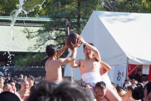 筥崎宮の玉せせりの写真