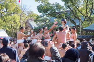 筥崎宮の玉せせりの写真