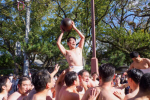 筥崎宮の玉せせりの写真