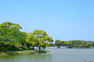駕与丁公園の園内の写真