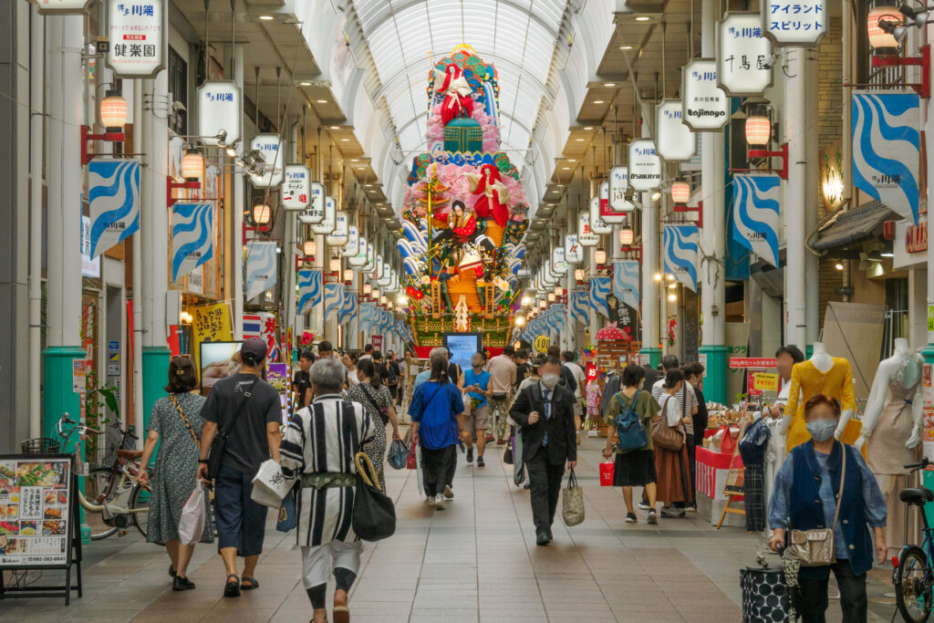 上川端通の山笠の写真