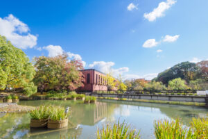 石橋文化センターの紅葉の写真