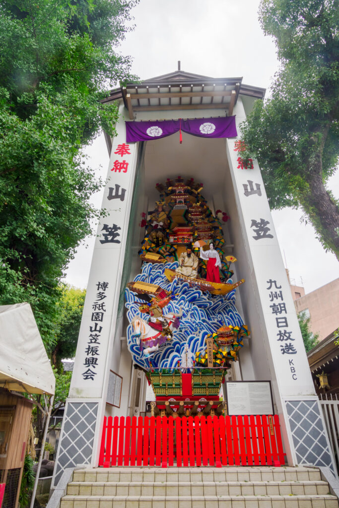 櫛田神社の山笠の写真