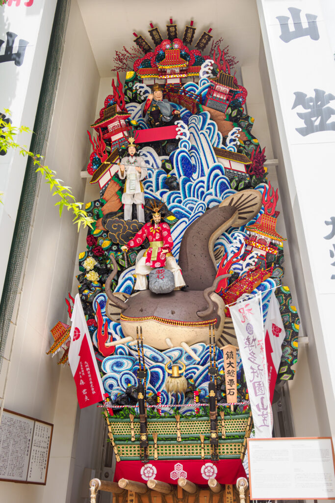 櫛田神社の山笠の写真