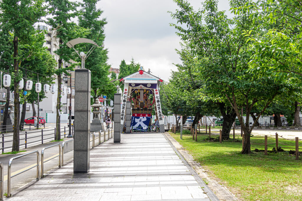 土居流の山笠の写真