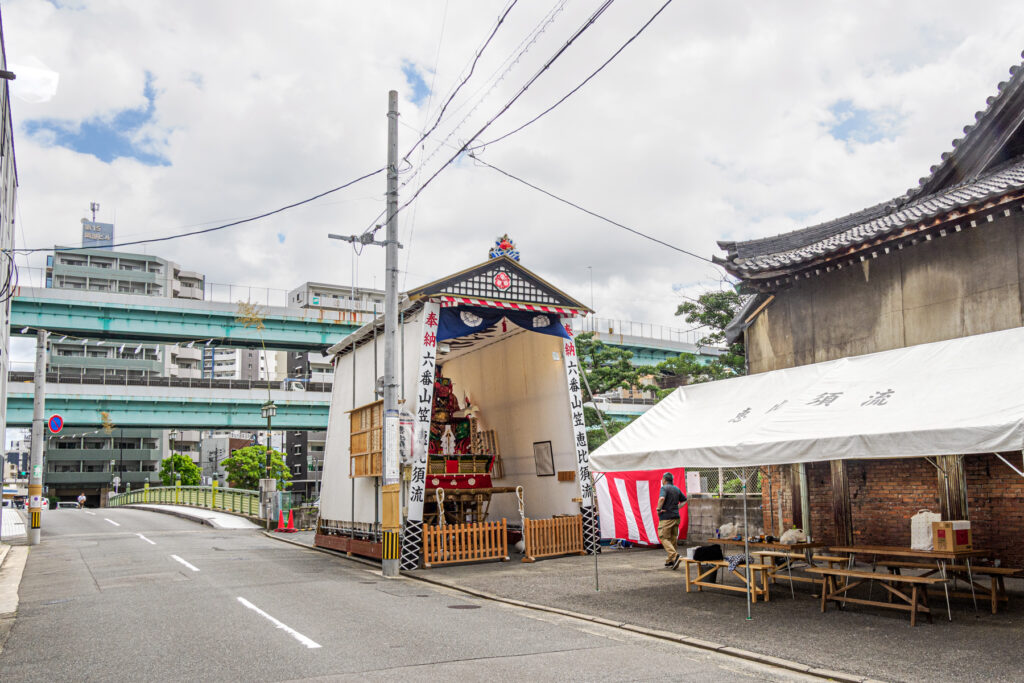 恵比須流の山笠の写真